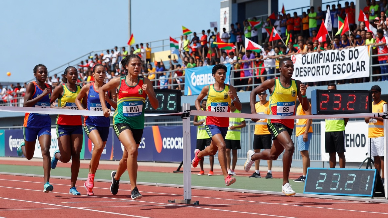 Mineyda Soares e Rafael Ribeiro Vencem os 200m nas Olimpíadas Escolares